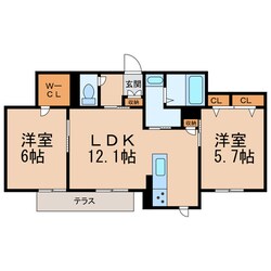 和歌山駅 徒歩17分 1階の物件間取画像